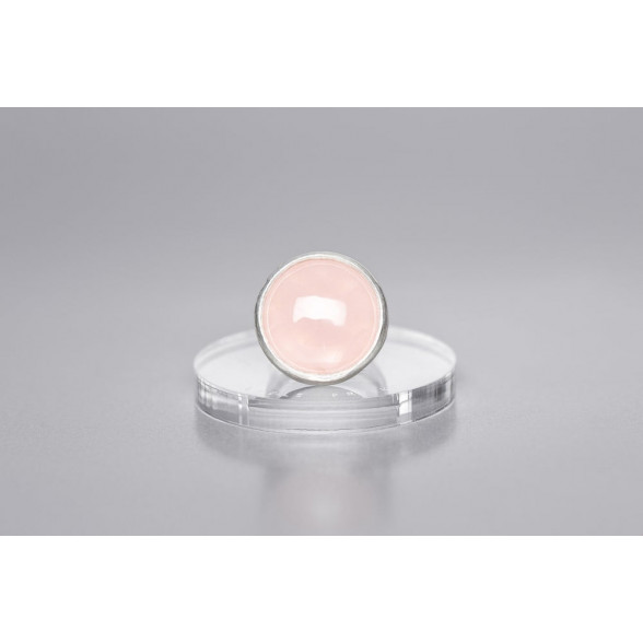 Sudraba gredzens ar rozā kvarcu TENER AMOR